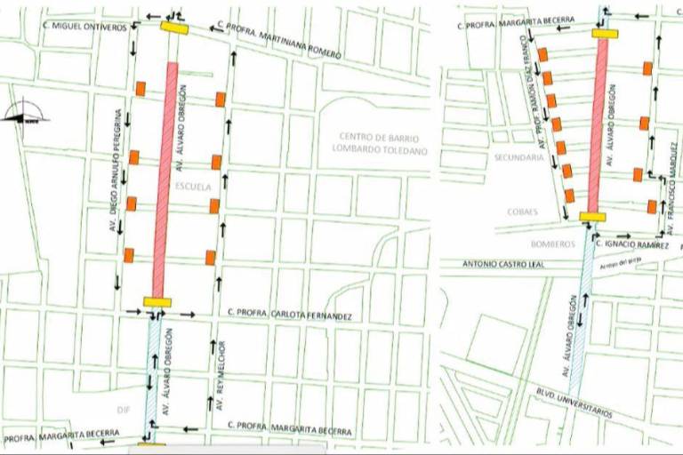 Inicia corte de tramos por obras de mejoras en avenida Obregón, en Culiacán