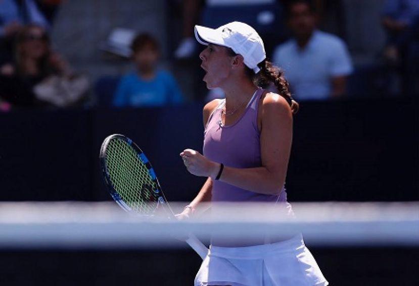 $!Mazatleca Giuliana Olmos cae en su debut en el US Open