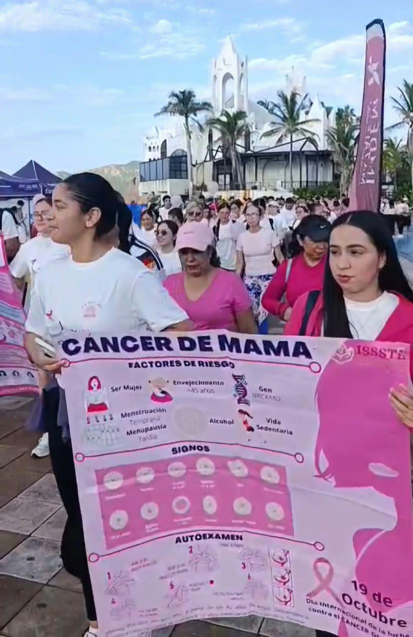 $!Realizan caminata ‘Octubre Rosa 2026’ en Mazatlán para impulsar la detección oportuna del cáncer de mama