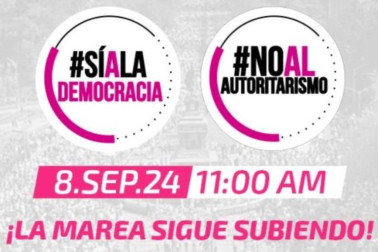 ‘Marea Rosa’ convoca el 8 de septiembre a marcha en defensa de la democracia
