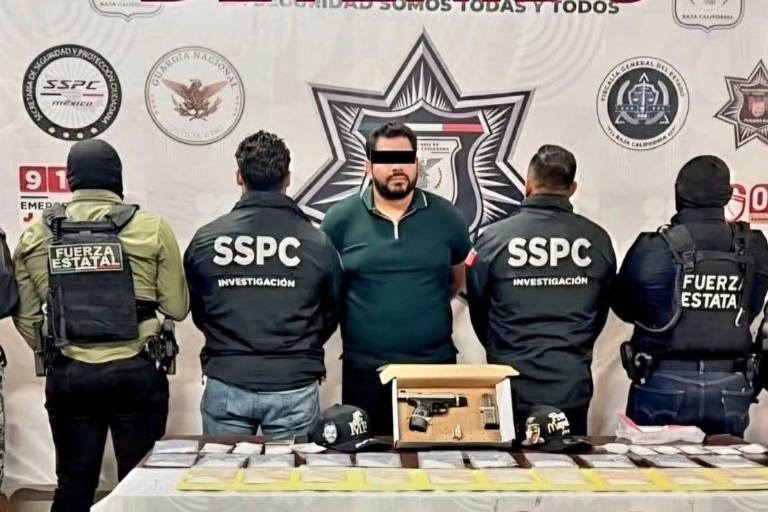 Luis Adán Torales Castillo, alias “El 500”, fue detenido en Playas de Rosarito y quedó a disposición de la Fiscalía General de la República.