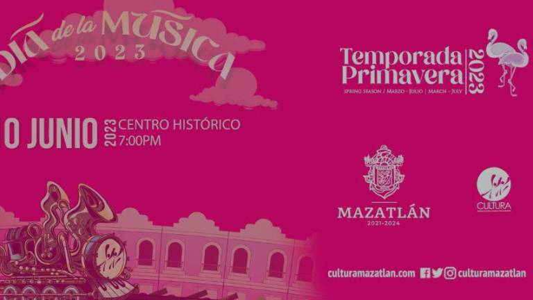 Este 10 de junio se celebrará el Día de la Música en el Centro Histórico de Mazatlán.