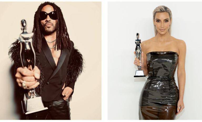 Recibe Kim Kardashian y Lenny Kravitz el Premio Innovación, de Amazon