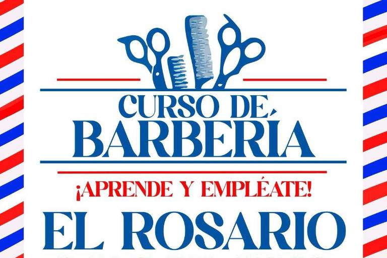 Ofrecen curso gratuito de barbería para jóvenes en El Rosario este 2 y 3 de julio