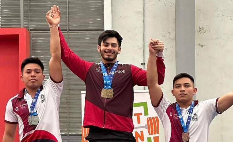 Levanta Jorge Adán Cárdenas tres oros en Nacional de Primera Fuerza