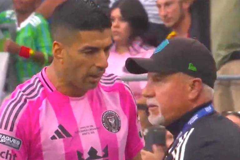 Luis Suárez pierde la cabeza tras la final de Leagues Cup y escupe a miembro del Seattle Sounders