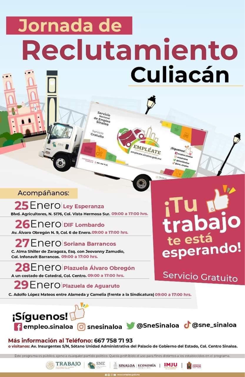 $!¿Buscas trabajo? Habrá jornadas de reclutamiento en Culiacán