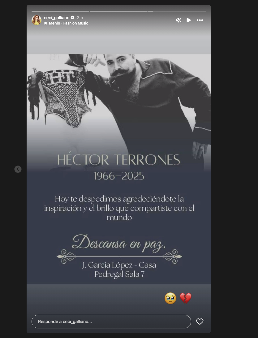 $!La actriz y conductora Cecilia Galiano comparte la noticia de su muerte.