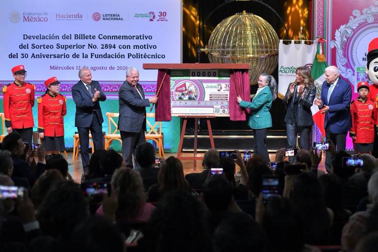 Presenta Lotería Nacional billete de Sorteo Superior que rinde homenaje al 30 aniversario de la Fundación Politécnico