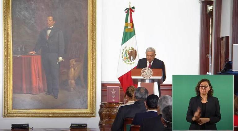 Presidente Andrés Manuel López Obrador, en su Tercer Informe de Gobierno.