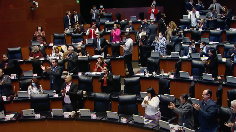 En el Senado de la República aprueban por mayoría reformas en materia electoral.