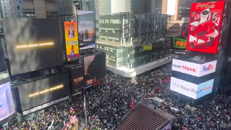 Manifestación en Nueva York.