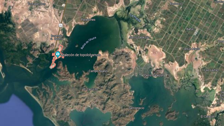 Bahía de Topolobampo, en el norte de Sinaloa.