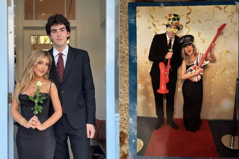 Acuden juntos Valentina Hayek y Olmo Cuarón a su graduación