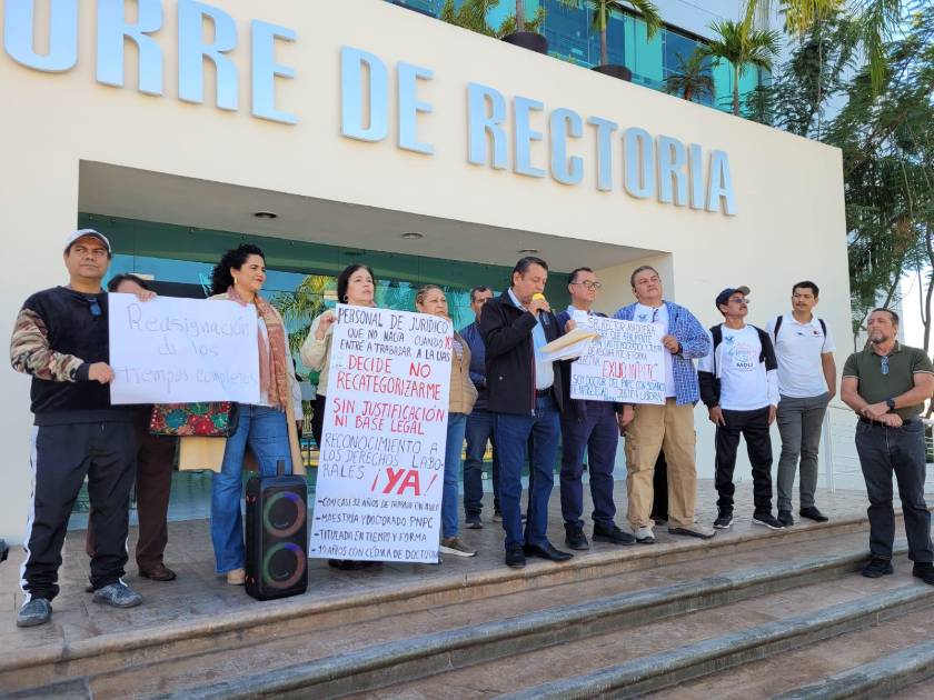 Docentes de la UAS se manifiestan en Rectoría; exigen respeto a sus ...