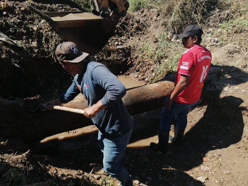 Se restablece el servicio de agua potable en Escuinapa