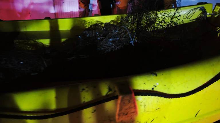 Personal de Protección Civil recuperó los tres cuerpos localizados por Sabuesos Guerreras, envueltos en cobijas y amarrados con malla.