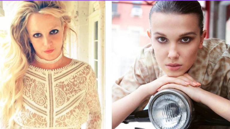 Britney Spears y Millie Bobby Brown.