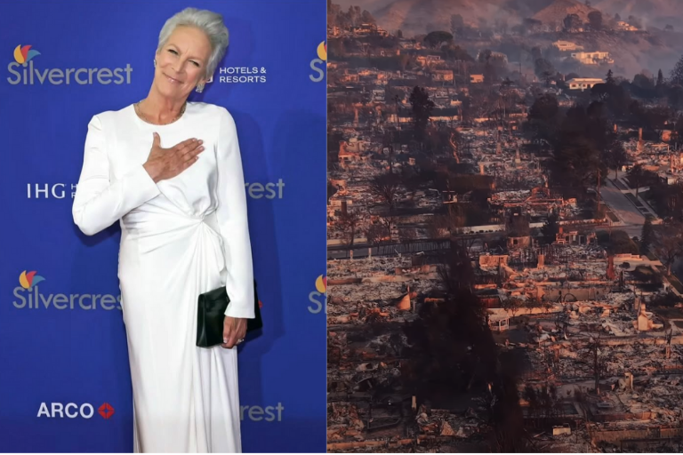 Dona la actriz Jamie Lee Curtis un millón de dólares en apoyo a víctimas y bomberos