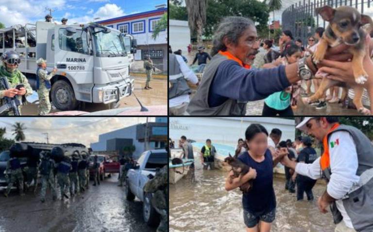 En México, 37 muertos por lluvias; ‘a nadie dejaremos desamparado’: Sheinbaum; Nahle minimiza tragedia
