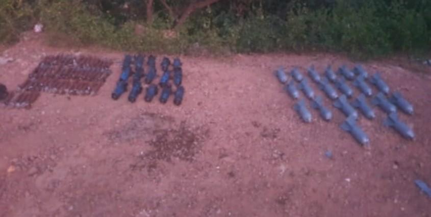 $!Ejército desactiva 86 explosivos improvisados en Concordia y detiene a un civil en Elota