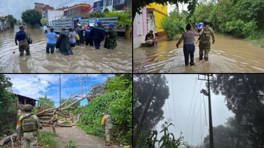 $!En México, 37 muertos por lluvias; ‘a nadie dejaremos desamparado’: Sheinbaum; Nahle minimiza tragedia