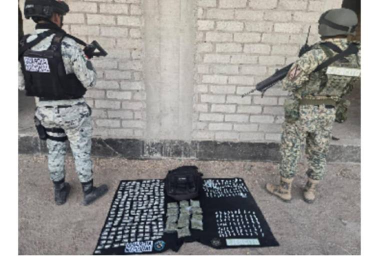 Elementos del Ejército Mexicano aseguran droga en Angostura