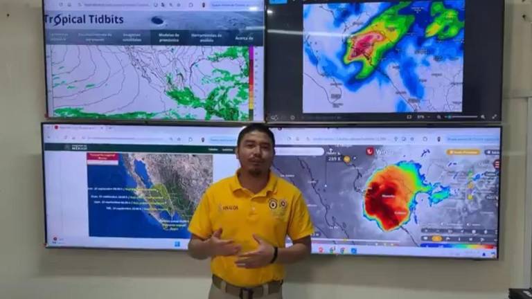 El Instituto Estatal de Protección Civil informó que la actividad importante se intensifica en Los Mochis.