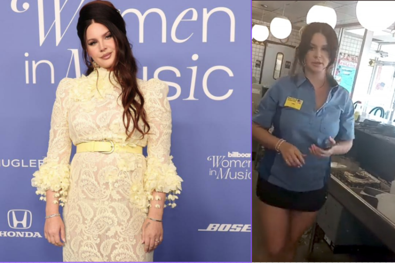 Captan a Lana del Rey como mesera en un restaurante de waffles