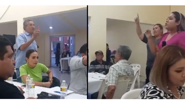 Imágenes de video que expone una discusión que protagonizaron la Diputada Rosario Sarabia Soto y Gabriel Arroyo Rentería, presidente de la Junta Local de Sanidad Vegetal en el sur de Sinaloa.
