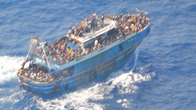 El Adriana, un pesquero de arrastre, volcó a primera hora de la mañana del 14 de junio de 2023. Murieron más de 600 personas.