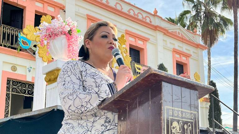 La Alcaldesa de Rosario dijo que desconoce el número de obras que comprenden este paquete del Gobierno del Estado.