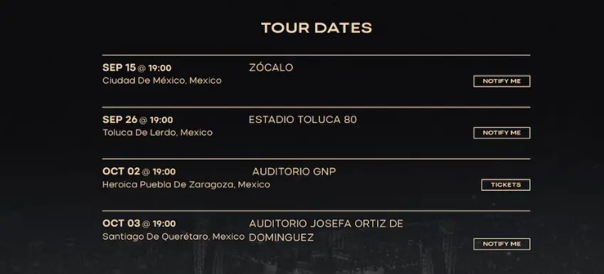 $!Anuncia Intocable concierto gratis en el Zócalo en la noche del ‘Grito de Independencia’