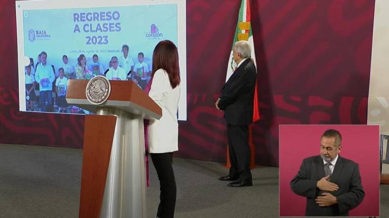 Inicio del nuevo ciclo escolar desde la conferencia mañanera del Presidente Andrés Manuel López Obrador.