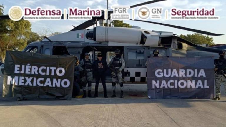 Mauro Alberto Núñez Ojeda, “El Jando”, tras su detención en un operativo en Culiacán.