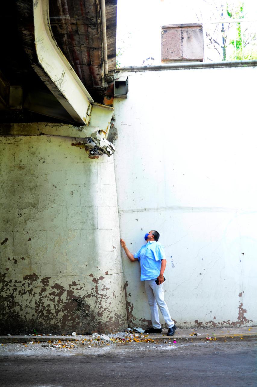 $!Esto dice Protección Civil sobre daño en el puente Hidalgo, de Culiacán