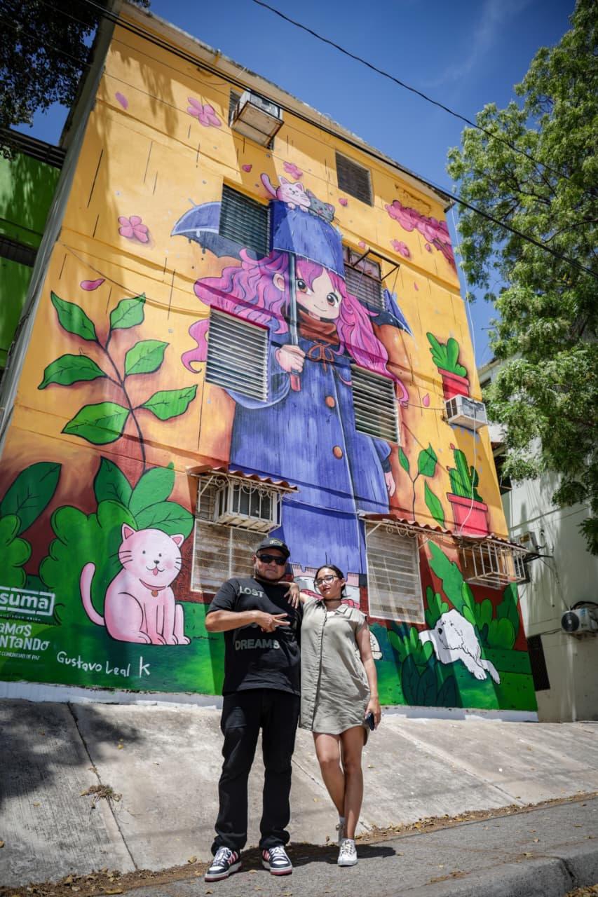 $!El arte de Gustavo Leal y la asociación Suma que transforma el entorno escolar en Culiacán