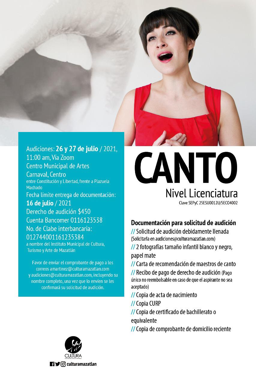 $!Entre los requisitos de inscripción es necesario llenar la solicitud de admisión, la cual hay que pedirla en audiciones@culturamazatlan.com.