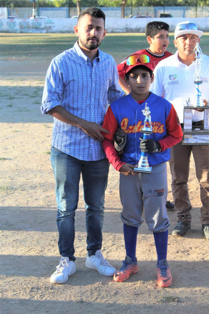 $!Azteca gana el campeonato de la Infantil Menor en el beisbol de Escuinapa