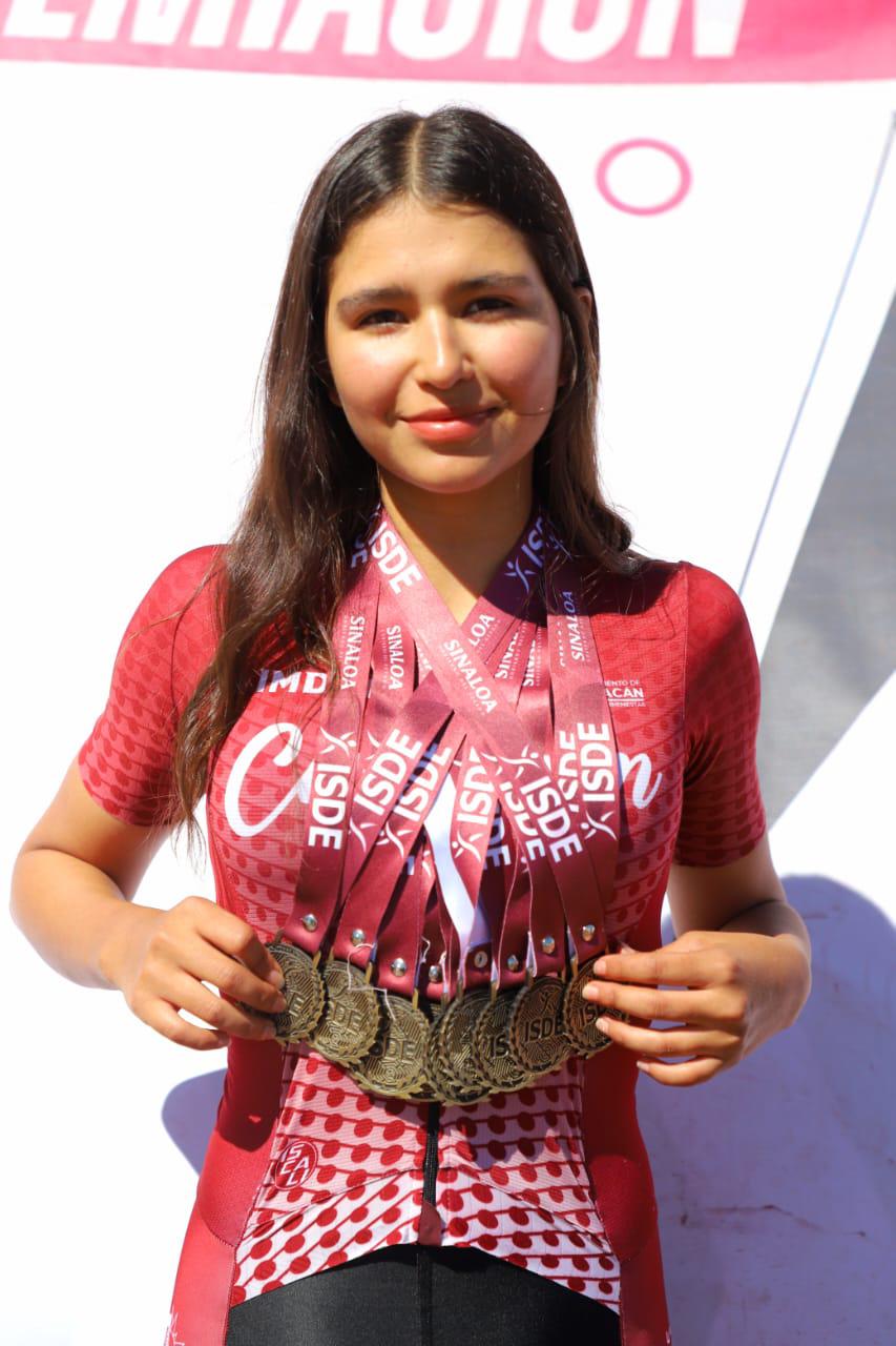 $!Es Akary Sayuri Valenzuela la reina del ciclismo sinaloense