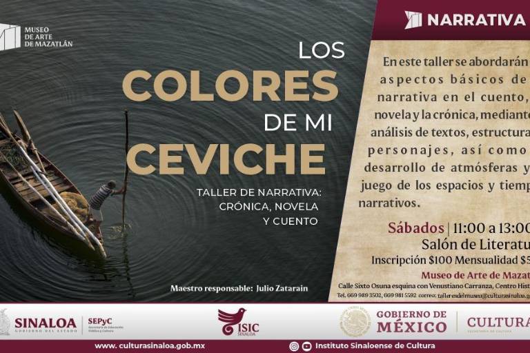 Abre Museo de Arte de Mazatlán taller de cuento y novela