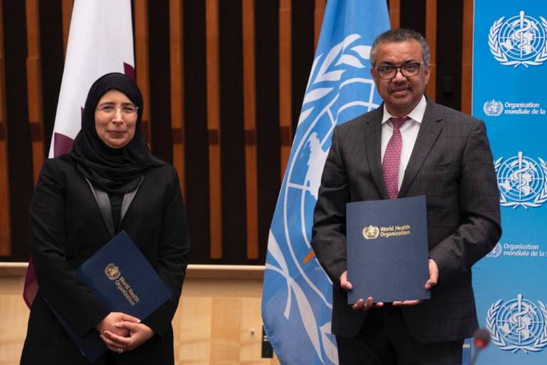 Qatar y OMS se unen para que la Copa Mundial de la FIFA 2022 sea segura y saludable