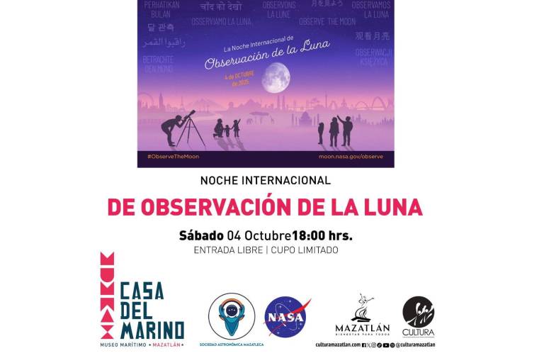 Se prepara Mazatlán para conmemorar el Día Internacional de la Observación de la Luna