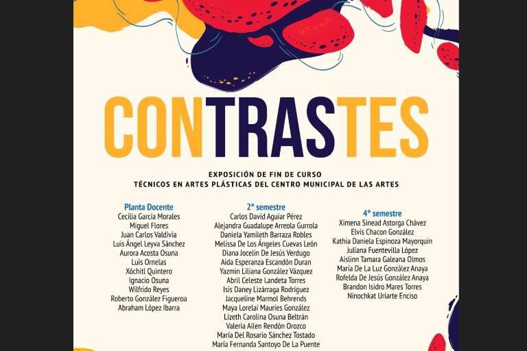 Inaugurarán ‘Contrastes’, de los Técnicos en Artes Plásticas