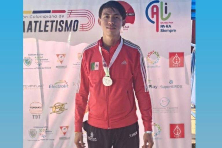 Escuinapense Arturo Moreno gana plata en el Grand Prix de Para Atletismo en Cali