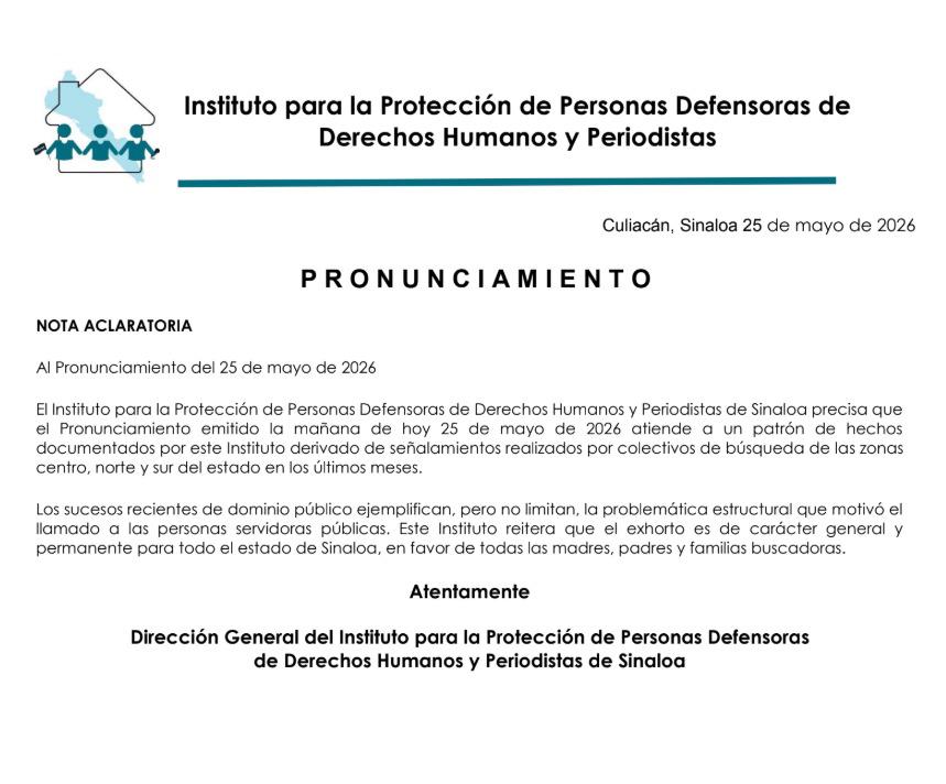 $!Instituto de Protección de Sinaloa llama a funcionarios a actuar con empatía hacia madres buscadoras