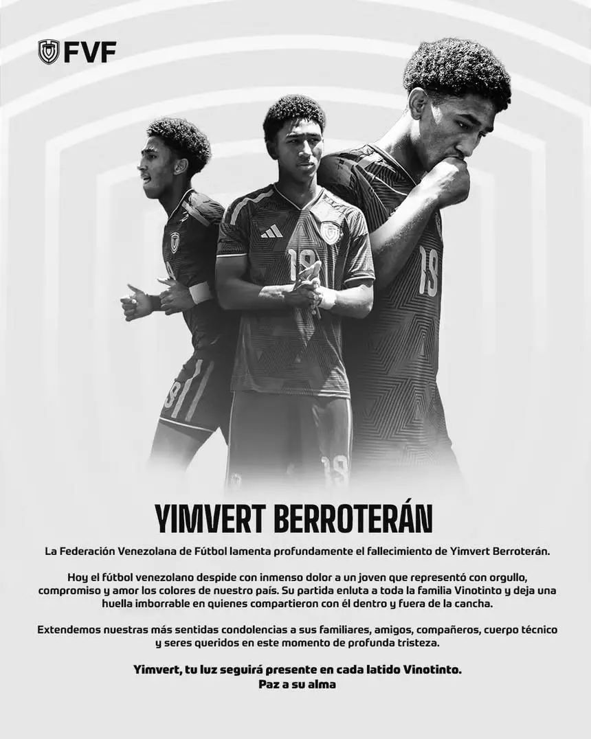 $!Terremotos en Venezuela cobran la vida del futbolista Yimvert Berroterán