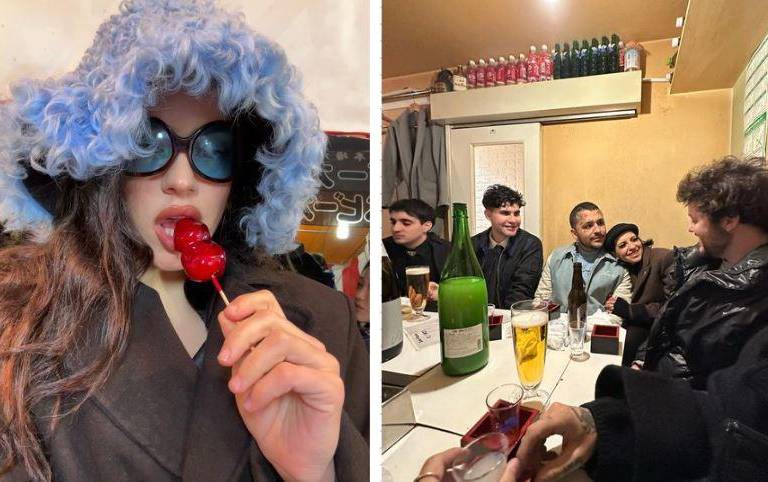 Recibe Christian Nodal el Año Nuevo en Tokio acompañado de Cazzu, Rosalía y Rauw Alejandro