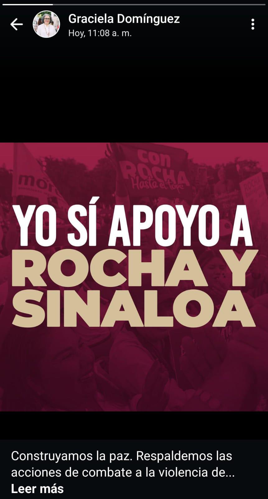 $!‘Yo estoy con Rocha’, la campaña gubernamental en respuesta a manifestaciones de rechazo al Gobernador de Sinaloa