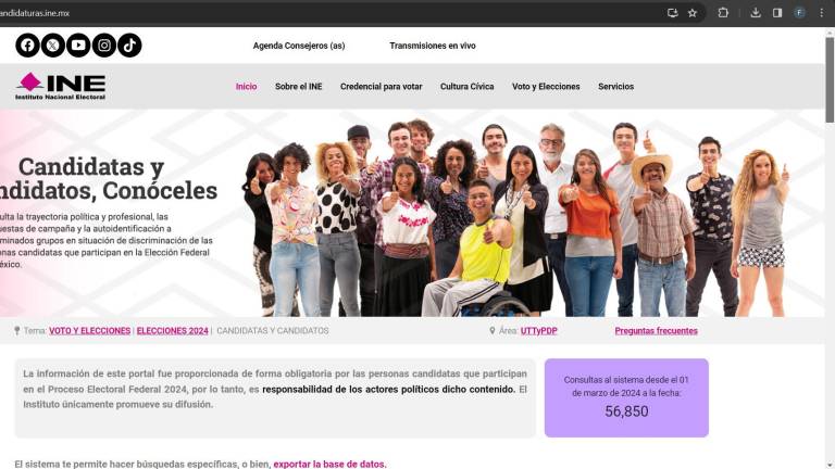 INE lanza página para que ciudadanos conozcan quienes aspiran a un cargo de elección popular